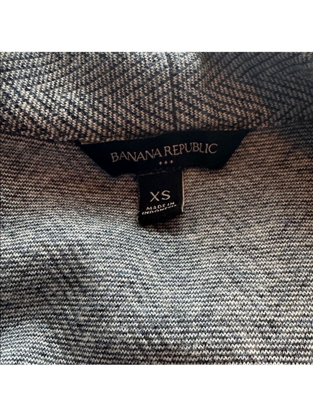 Banana Republic Gray Herringbone Suit Jacket XS - Picture 5 of 6